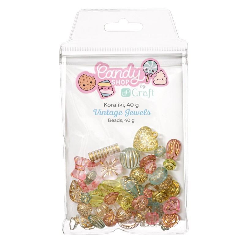 Koraliki akrylowe 40g - Vintage Jewels GRKO-169 Dalprint